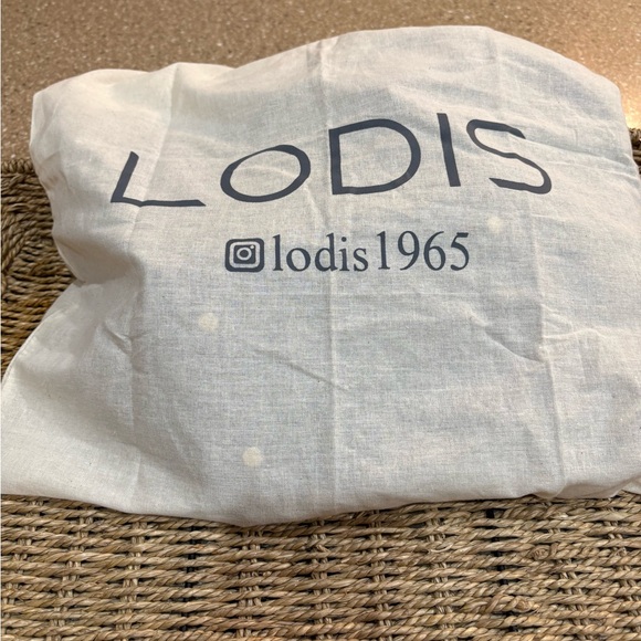 Lodis Black Leather Drawstring Bucket purse - Picture 4 of 4